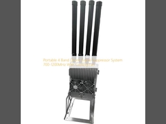 Portable 4 Band Drone Signal Suppressor System 700-1200MHz With Cooling Fan