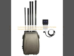 Customization 6 Bands Drone Signal Jammer Portable Manpack Style Uav Defense System