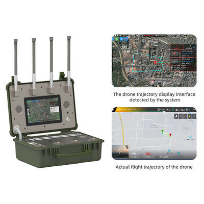 Portable Anti-Drone System with 10KM Range and 100MHz-6.2GHz Coverage for Military and Airport Security