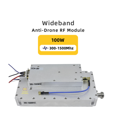 GAN with VCO Anti Drone 100W 300-1500MHz Signal Generator Module for DJI RF Power Amplifier Drone Defense