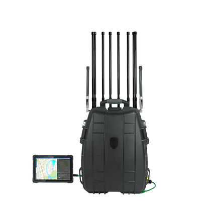 Buy Backpack Multi Band Omni Drone Detector and anti drone system 2-in-1 400-6000MHz Detection FPV DJi Drones 10 KM online manufacture