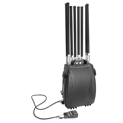 8-Band Backpack Drone Jammer 500-1500m Range 50W Output