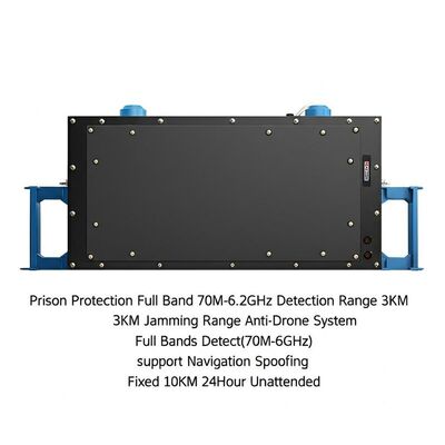 Fixed Anti Drone System with 70M-6.2GHz Full Frequency Band 10KM Detection Range and 24Hour Unattended Operation