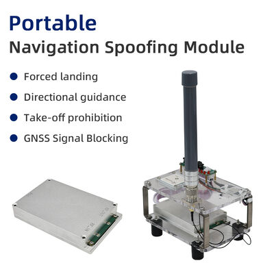 Portable Navigation Spoofing GaN Module with Multi-System Support and 2km Effective Range for Anti-Drone Applications