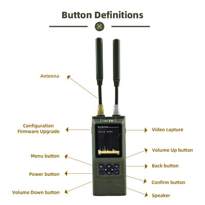 Buy Handheld Drone Detector with 100-8000MHz Detection Real-Time Video Capture and Precise Direction Finding for UAV Detection online manufacture
