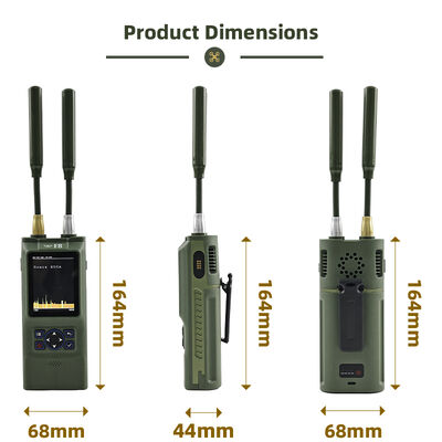 주문 100MHz-8GHz 초폭역 휴대용 드론 탐지기 실시간 비디오 캡처 및 정확한 방향 탐색 온라인 제조