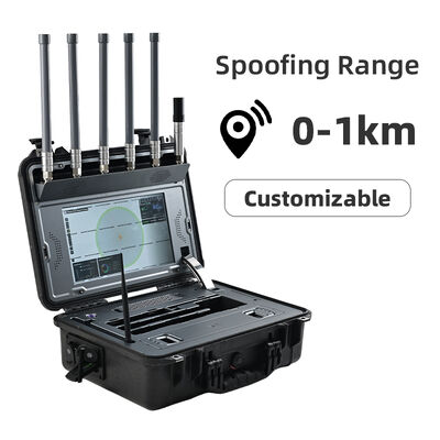 Buy Portable Anti-Drone System 30MHz-6GHz Drone Detection Device with GPS L1 GLONASS L1 Spoofing, 5km UAV Detection Range, Mobile Integrated Drone Detection and Deception Protection Equipment online manufacture