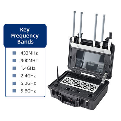 Buy High-Precision Handheld Drone Detector 100-6000MHz Spectrum Analyzer 5km Range Pilot Geolocation Blacklist Alerts For Corporate & Home Security System online manufacture