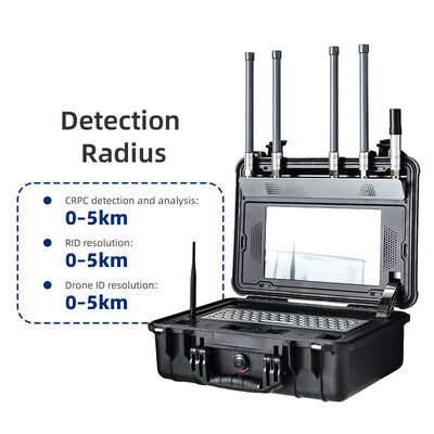 Buy Portable Spectrum Analyzer Drone Detector FPV & Digital UAV Detection with Real-time Video Snapshot 5km RF Signal Finder for Prison & Airport Security online manufacture