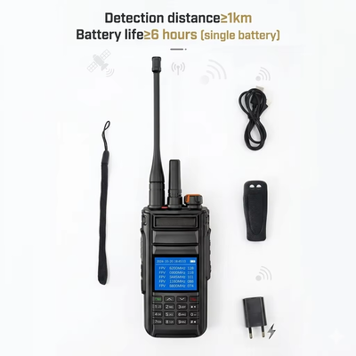 Buy Professional Handheld UAV Detector Supporting OFDM HD Video and FM Analog Signal Detection 300MHz-6200MHz Long Range Drone Scanner online manufacture