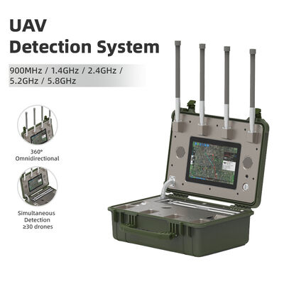 Купить 5-10km UAV Fpv Dron Detector Portable Full Frequency Detection System Dji IP65 Remote Control Alarm Location Tracking Autel Производство в сети