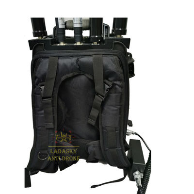 400W Anti Drone Backpack System 6-8 Bands 200-1020MHz 2.4-5.8GHz