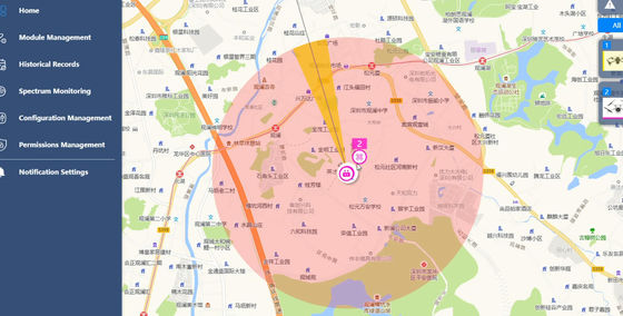 Stationary Drone Detector 100MHz-6GHz RF Sensing 3-10km Range