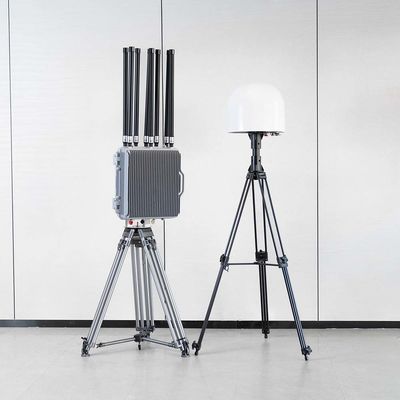 70-6GHZ Full Frequency Band Detection Fixed Drone Detection and Jamming Equipment with 360° Integrated FPV Video Transmission