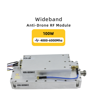 4000-6000MHz 100W Gan Lora Anti UAV Module Anti Portability FPV Strike for DJI RF Power Amplifier with Circulator