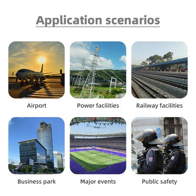 Portable Counter-Drone System with 10KM Long-Range UAV Detection and 100MHz–6.2GHz Field Security Solution