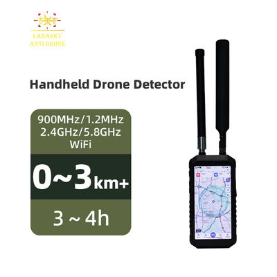 Compact Handheld Drone Detector with Historical Track Playback and Electronic Map Interface for Real-time UAV Detection