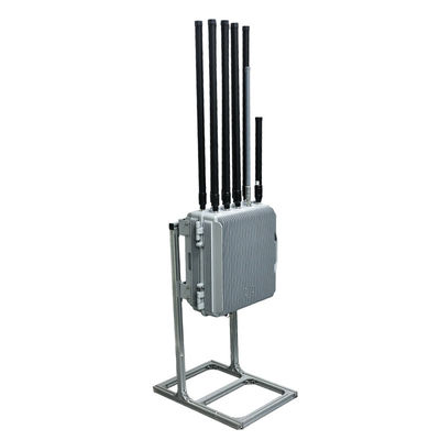 Fixed 1-3km Intergrated Drone Detection And Jamming System 100MHz-6GHz 360° Airspace Coverage UAV Security And Protection System
