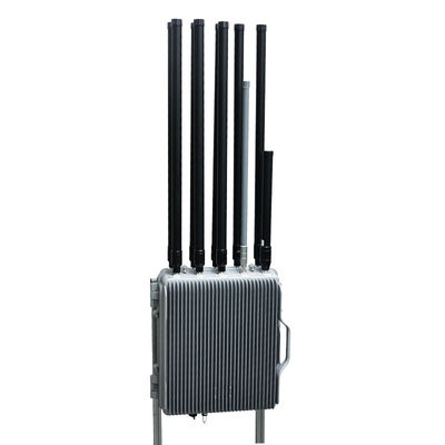 Fixed 1-3km Intergrated Drone Detection And Jamming System 100MHz-6GHz 360° Airspace Coverage UAV Security And Protection System