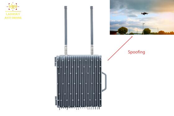 13-22 Frequency Bands Long-Range Drone Spoofer with 5km-20km Customizable Range and IP65 Waterproof GNSS Deception Device for Anti-Drone Systems