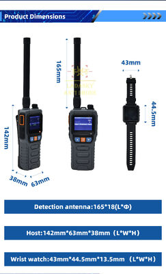 Portable Handheld Drone Detector With Wrist Watch Alert Coordination Device Anti Drone System for UAV Detection